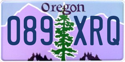 OR license plate 089XRQ