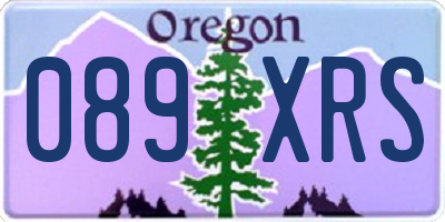 OR license plate 089XRS