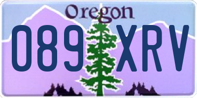 OR license plate 089XRV