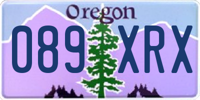 OR license plate 089XRX
