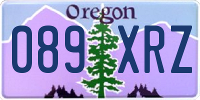 OR license plate 089XRZ