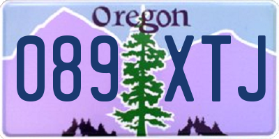 OR license plate 089XTJ