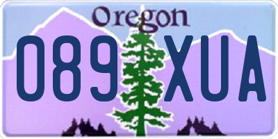 OR license plate 089XUA