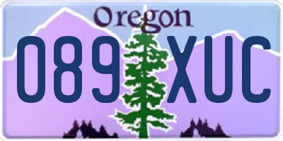 OR license plate 089XUC