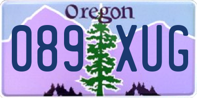 OR license plate 089XUG