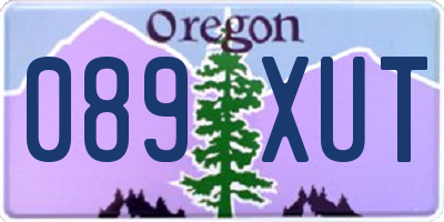 OR license plate 089XUT