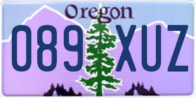 OR license plate 089XUZ