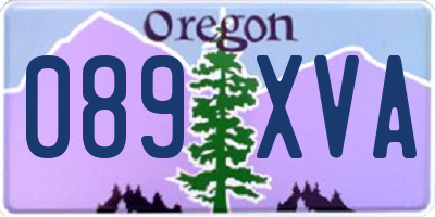 OR license plate 089XVA
