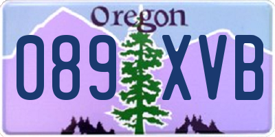 OR license plate 089XVB