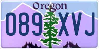 OR license plate 089XVJ