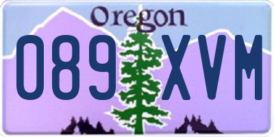 OR license plate 089XVM