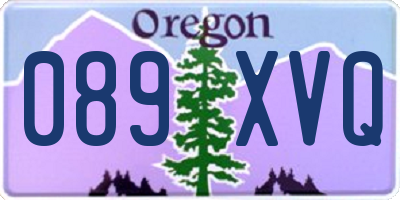OR license plate 089XVQ