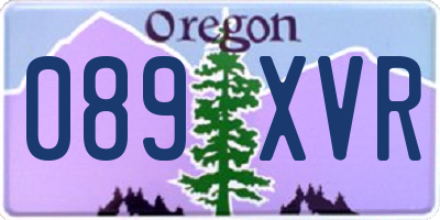 OR license plate 089XVR