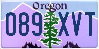OR license plate 089XVT