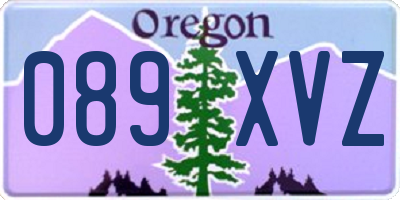 OR license plate 089XVZ