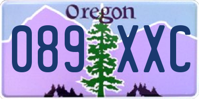 OR license plate 089XXC