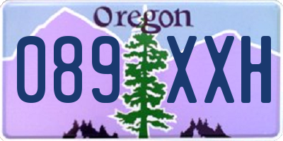 OR license plate 089XXH