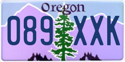 OR license plate 089XXK
