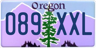 OR license plate 089XXL