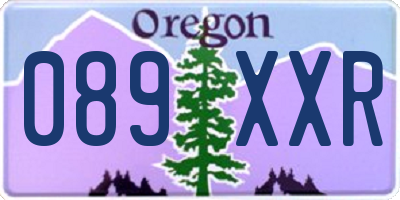 OR license plate 089XXR