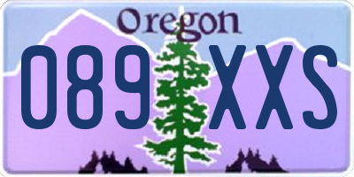 OR license plate 089XXS