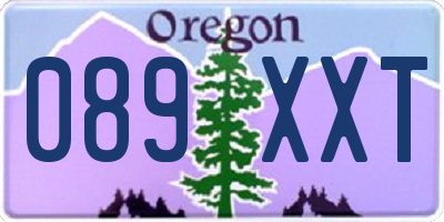 OR license plate 089XXT