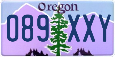 OR license plate 089XXY