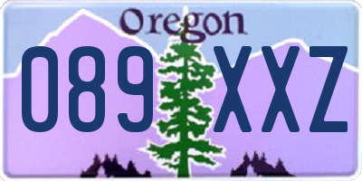 OR license plate 089XXZ