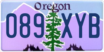OR license plate 089XYB