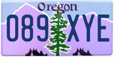 OR license plate 089XYE