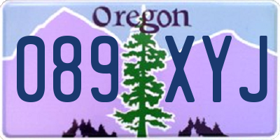 OR license plate 089XYJ