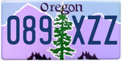 OR license plate 089XZZ