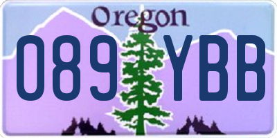 OR license plate 089YBB