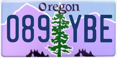 OR license plate 089YBE