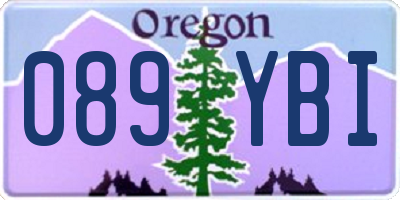 OR license plate 089YBI