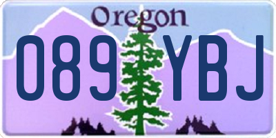 OR license plate 089YBJ