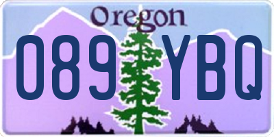 OR license plate 089YBQ