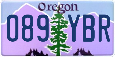 OR license plate 089YBR