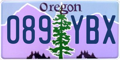 OR license plate 089YBX