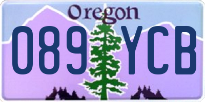 OR license plate 089YCB
