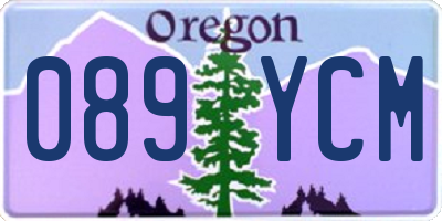 OR license plate 089YCM