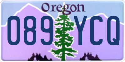 OR license plate 089YCQ