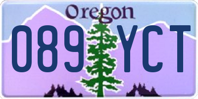 OR license plate 089YCT