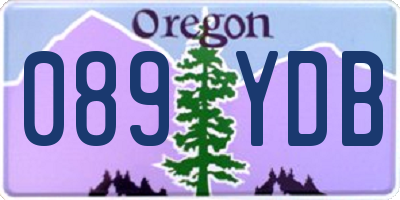 OR license plate 089YDB