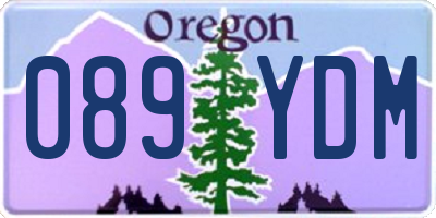OR license plate 089YDM