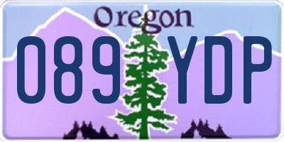 OR license plate 089YDP