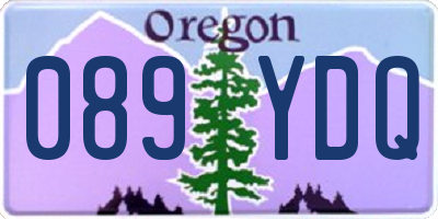 OR license plate 089YDQ