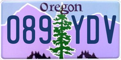OR license plate 089YDV