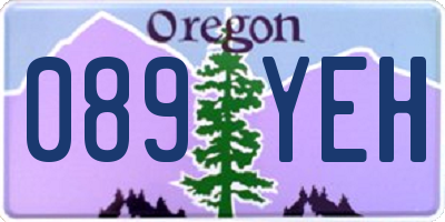 OR license plate 089YEH