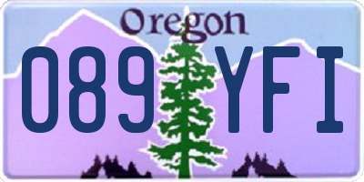 OR license plate 089YFI